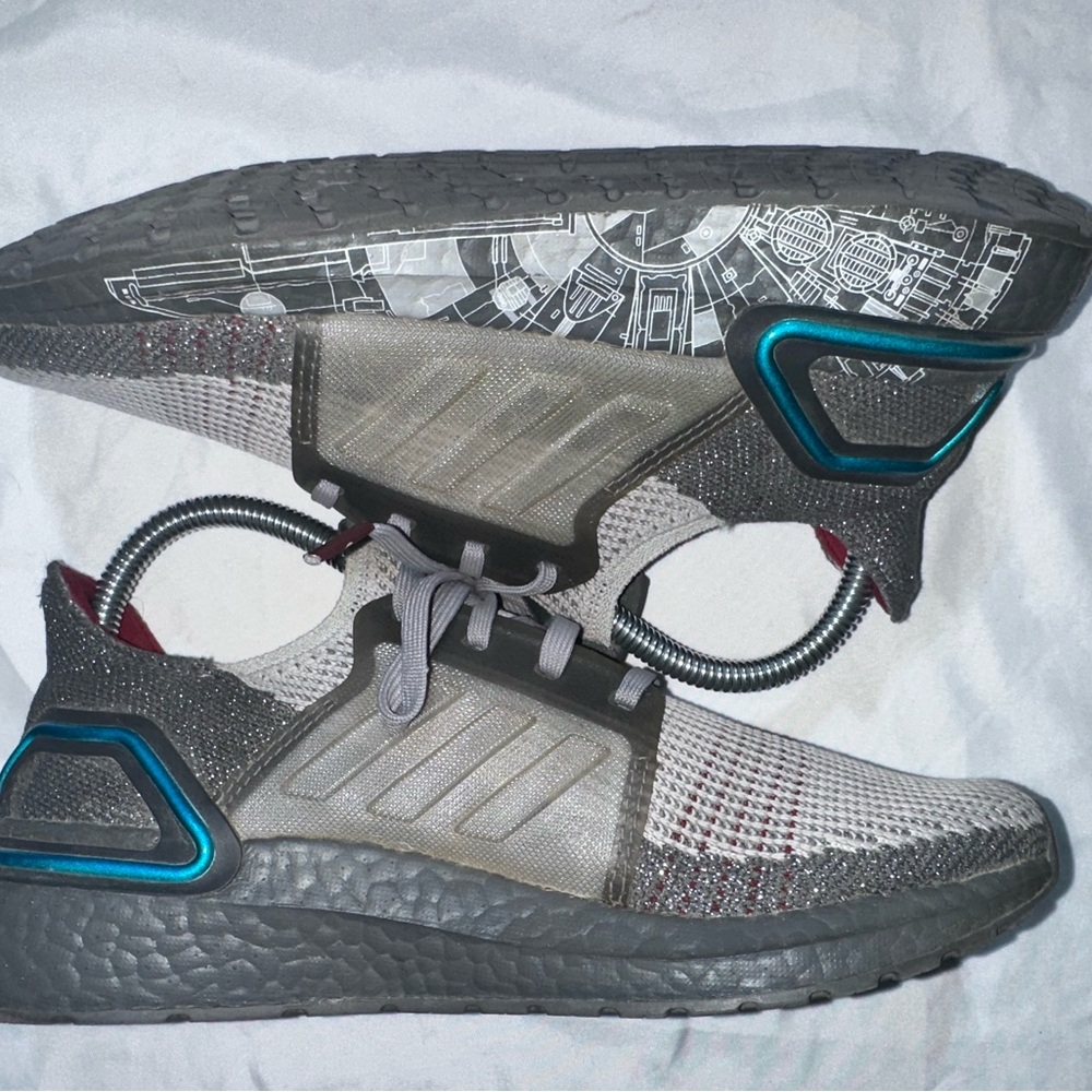 Adidas Star Wars X Ultra Boost 19 Men's 5.5 women’s 7.5 Gray Running Shoes